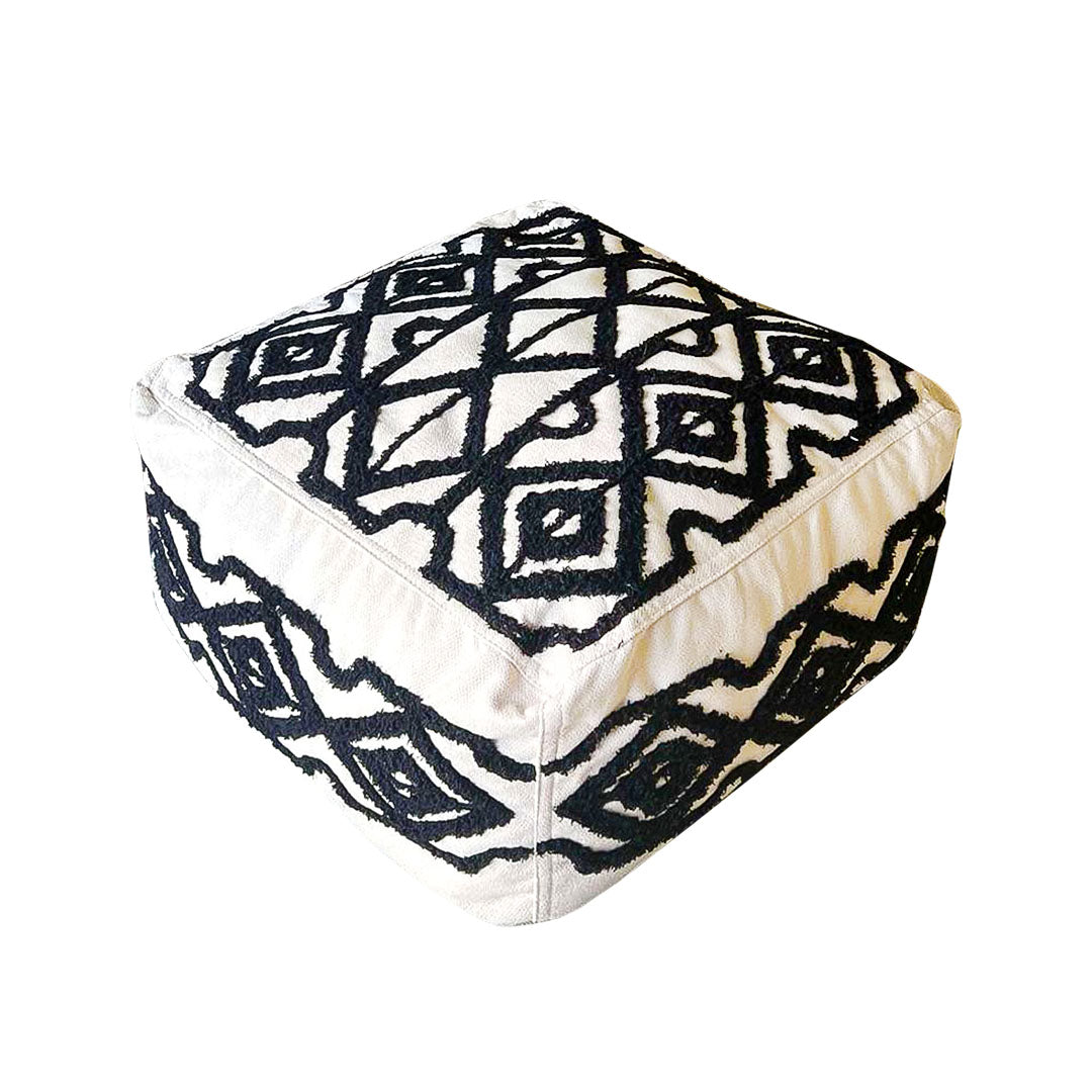 Patterned Pouffe Cushion