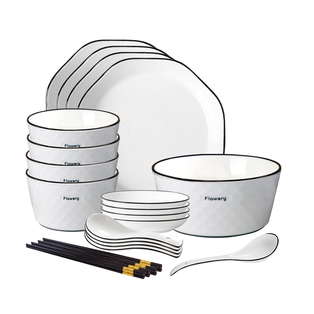 Ceramic Dinnerware Bowl Set