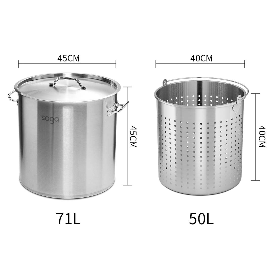 Stockpot With Strainer Basket