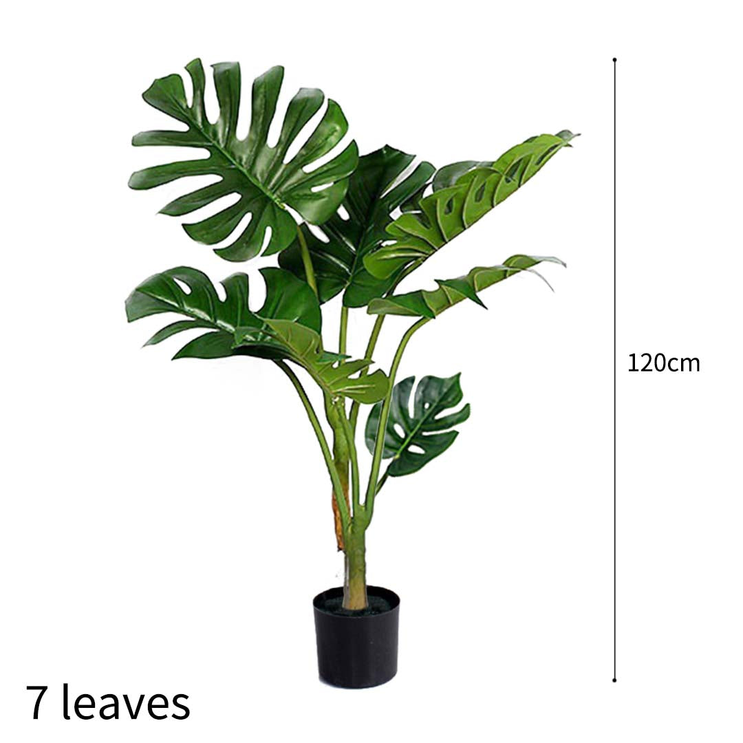 SOGA 120cm Artificial Green Indoor Turtle Back Fake Decoration Tree Flower Pot Plant