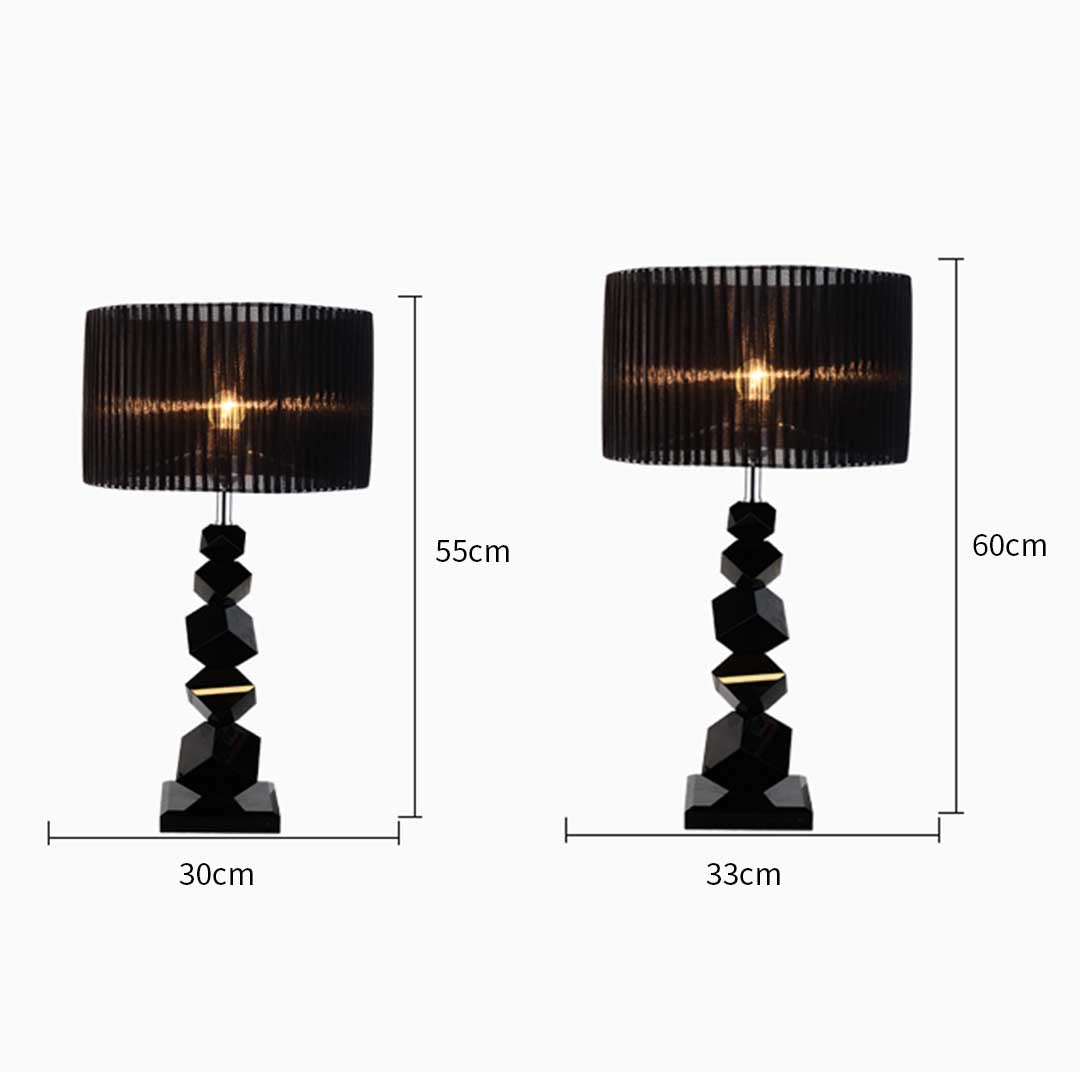 Table Lamp With Dark Shade Led