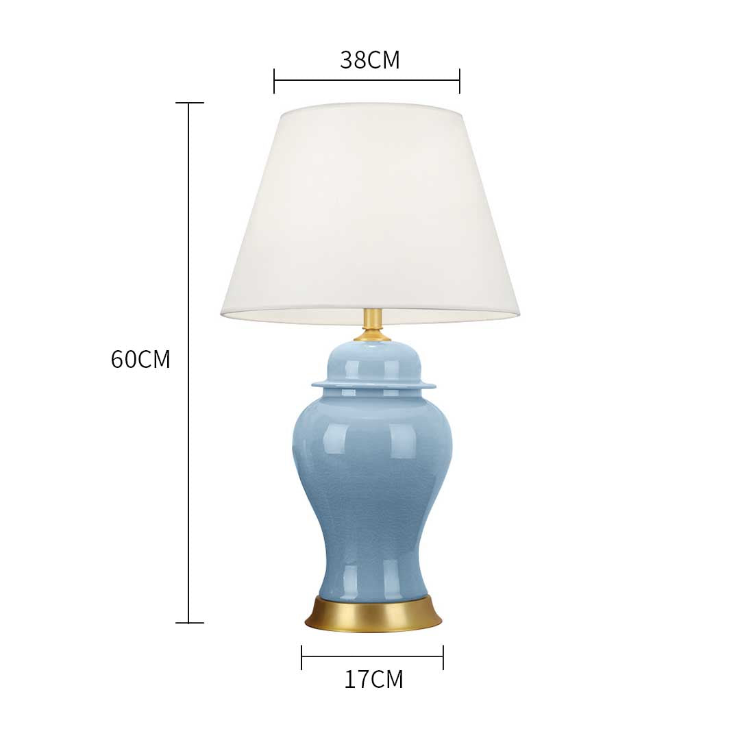 Table Lamp With Gold Metal Base