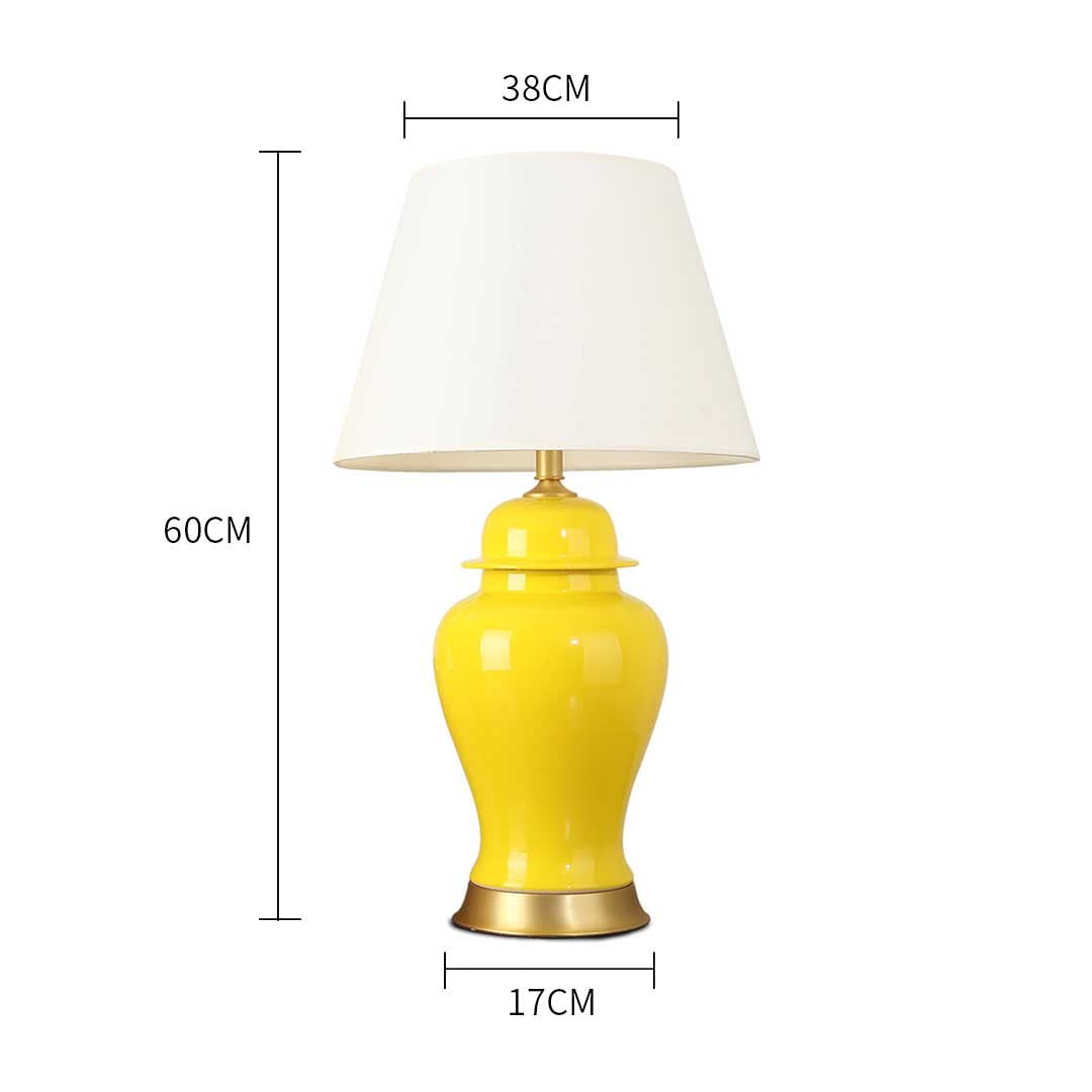 Table Lamp With Gold Metal Base