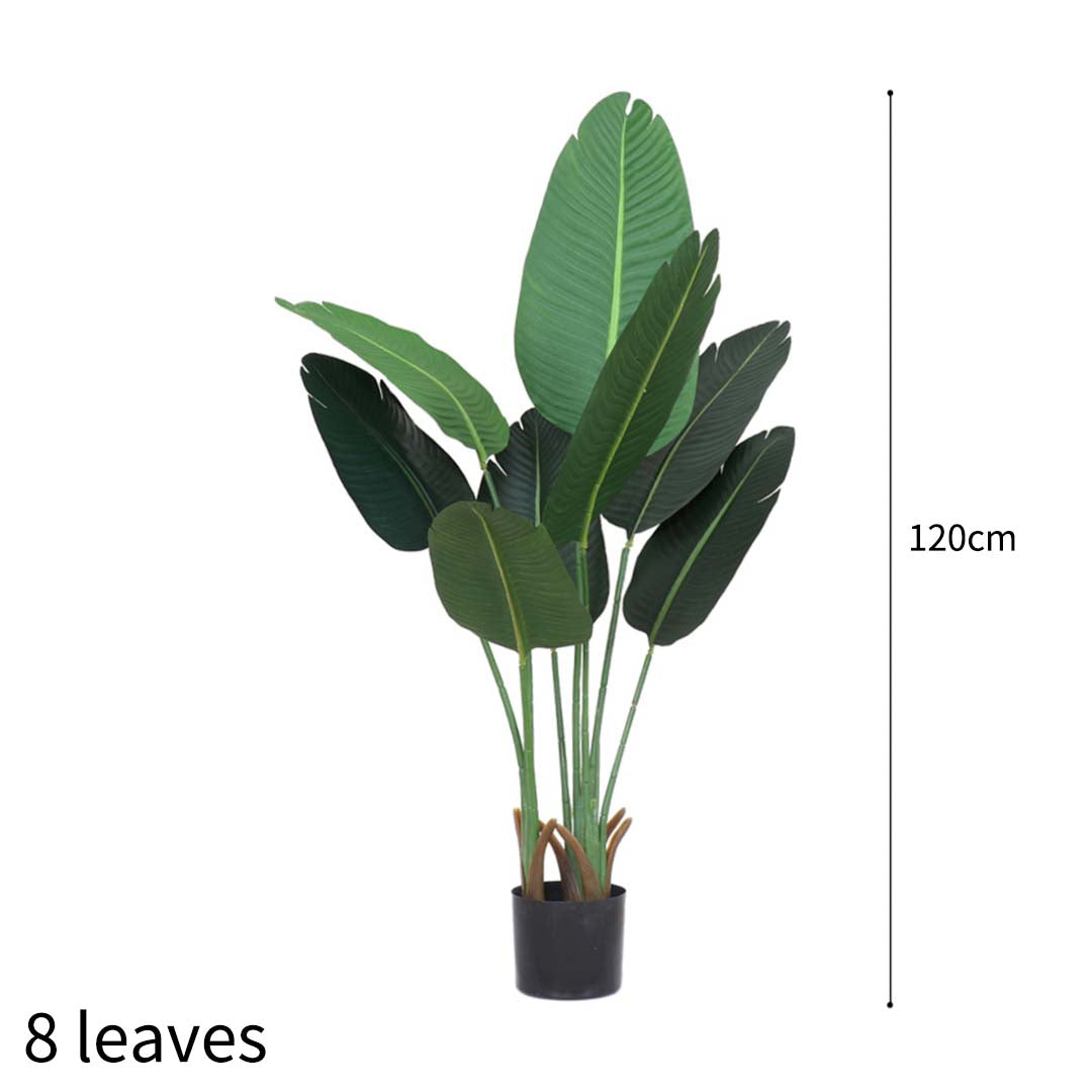 SOGA 120cm Artificial Green Indoor Traveler Banana Fake Decoration Tree Flower Pot Plant