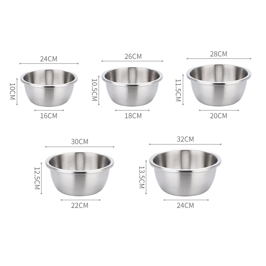 Stainless Steel Mixing Bowls Set