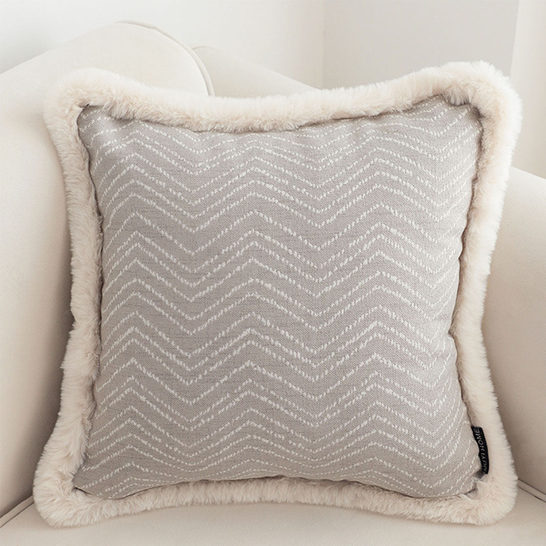 SOGA 45cm Wabi-sabi Herringbone Square Throw Pillow