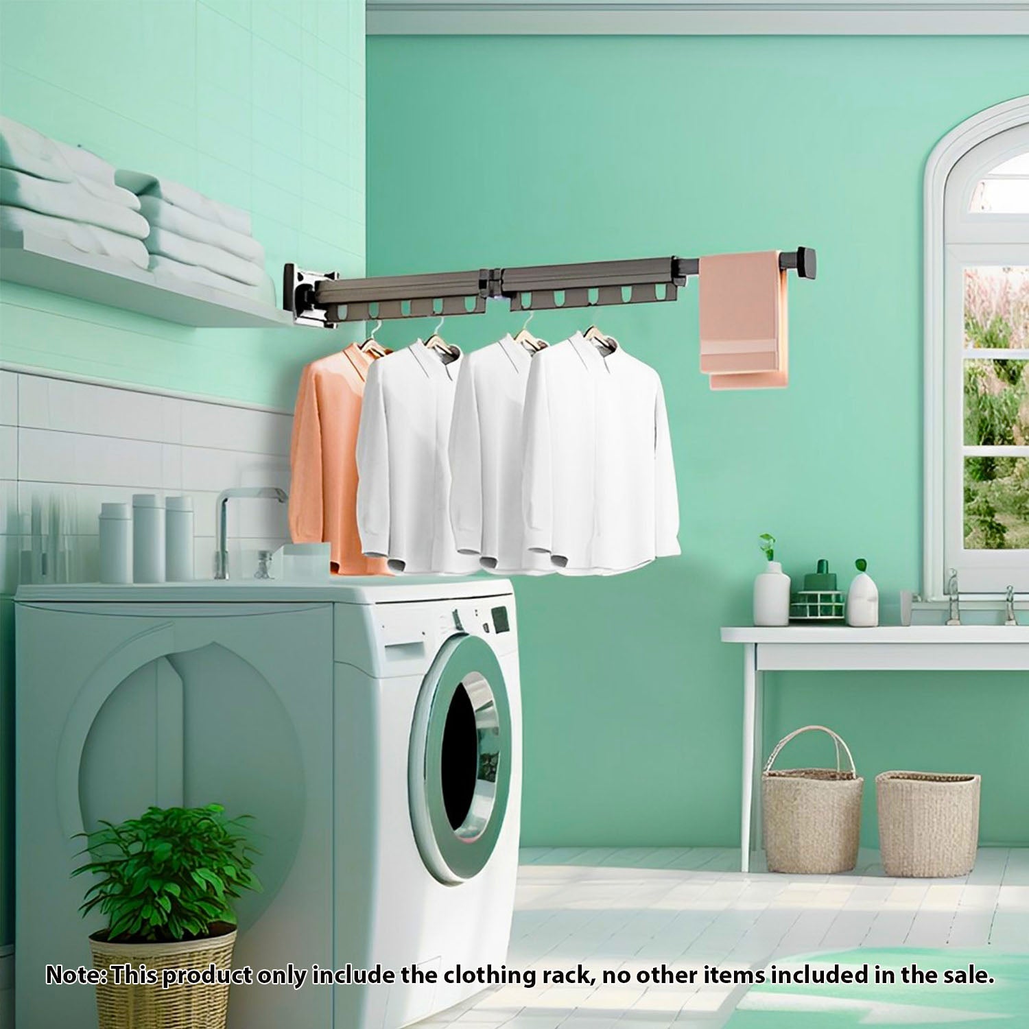 Wall-Mounted Clothing Rack