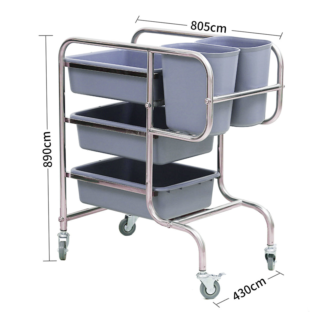 Food Cart Waste Trolley