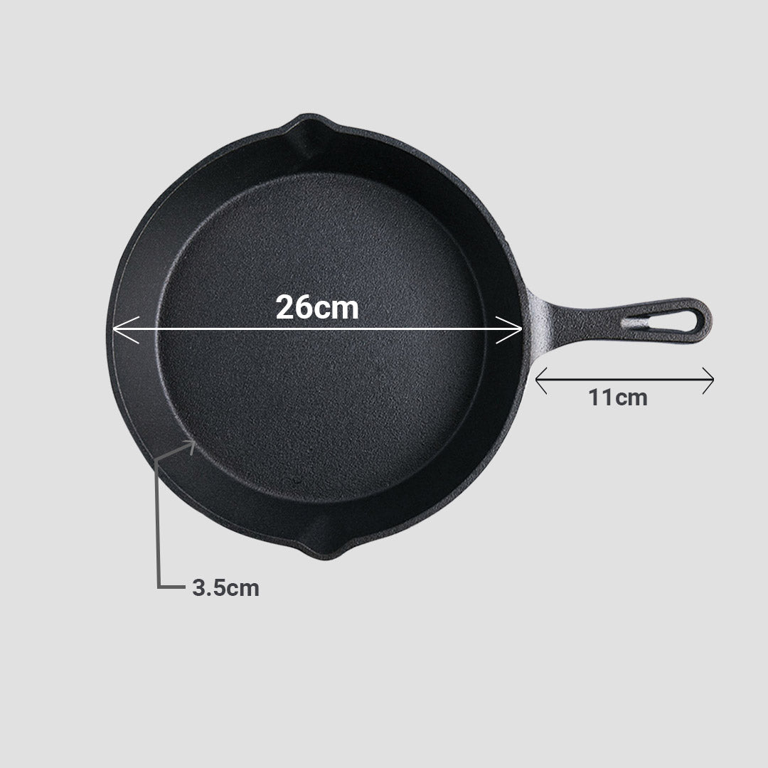 Round Cast Iron Sizzle Pan