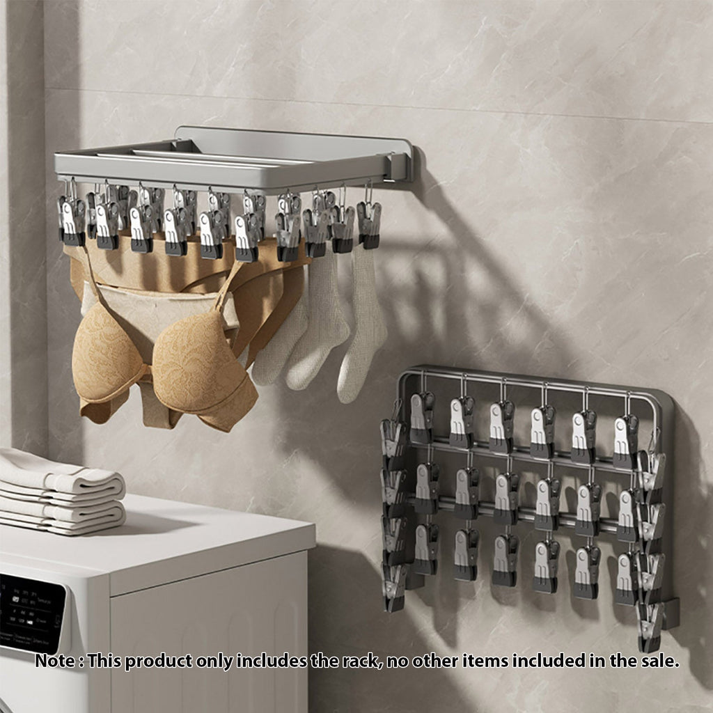 Multi-Clamp Drying Wall Rack