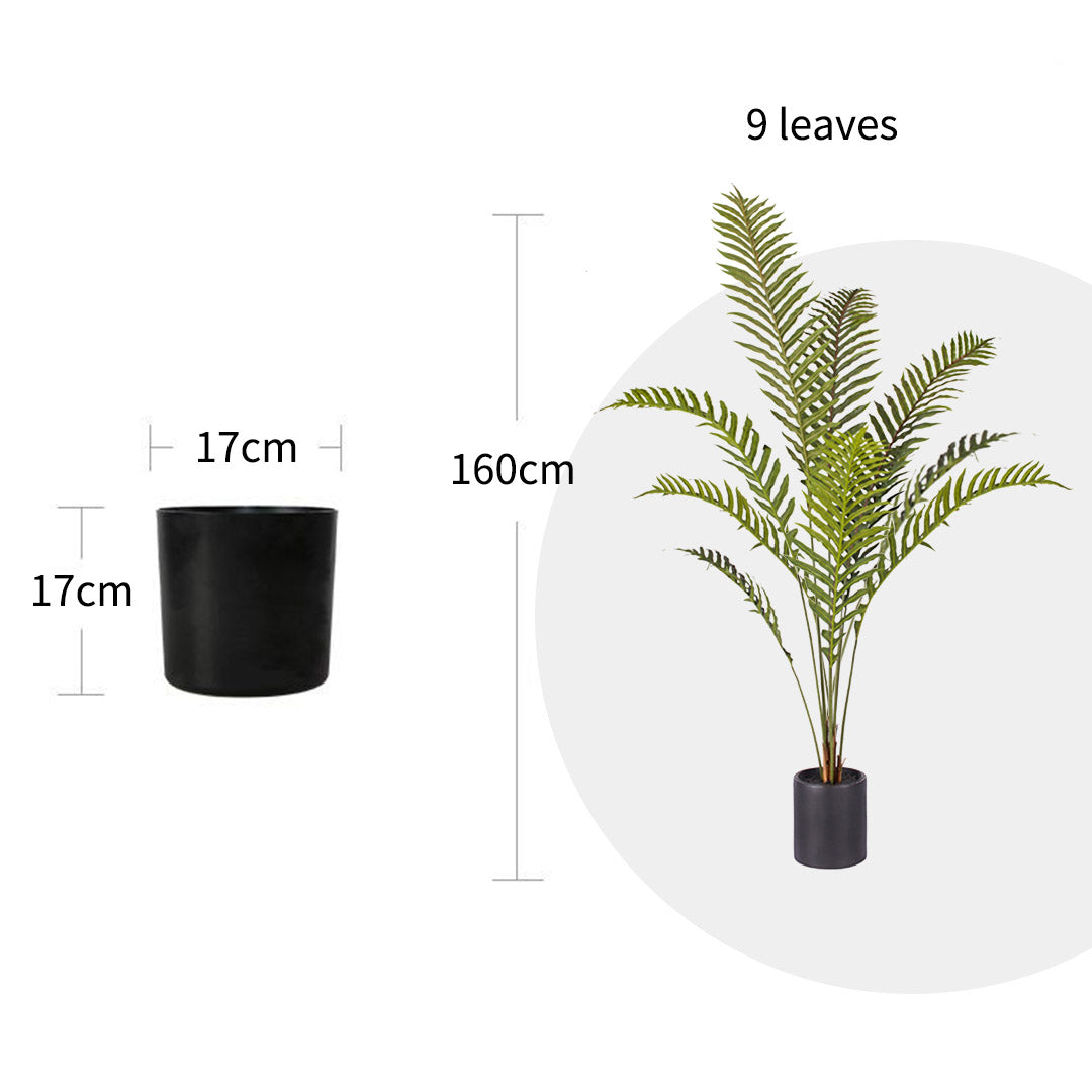 SOGA 4X 160cm Green Artificial Indoor Rogue Areca Palm Tree Fake Tropical Plant Home Office Decor