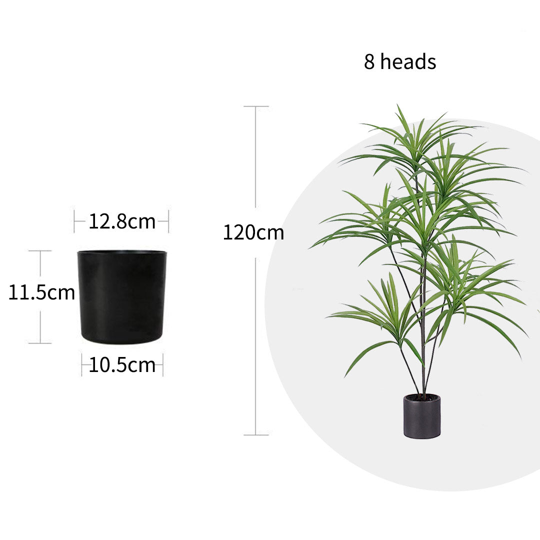 SOGA 120cm Artificial Natural Green Dracaena Dragon Tree Fake Tropical Indoor Plant Home Office Decor