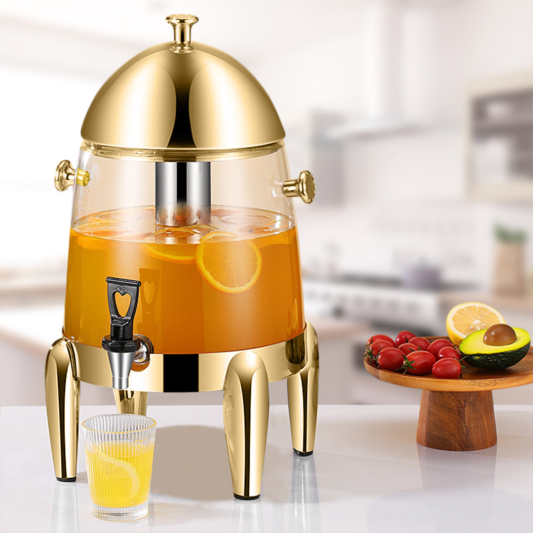 Beverage Dispenser Gold Accents