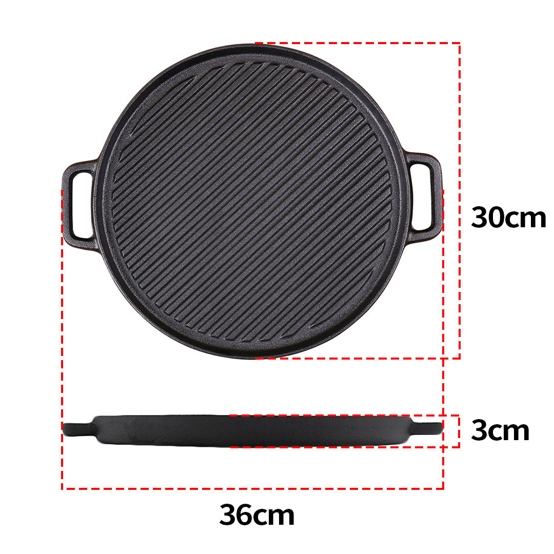 Ribbed Sizzle Pan