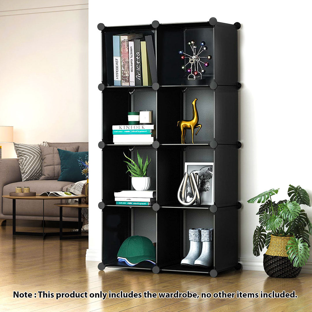 Black Portable Wardrobe Organiser