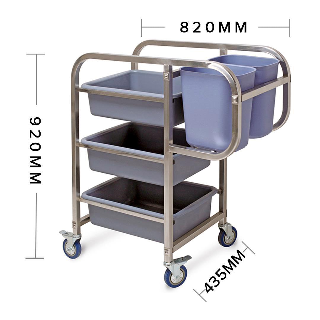 Food Cart Waste Trolley