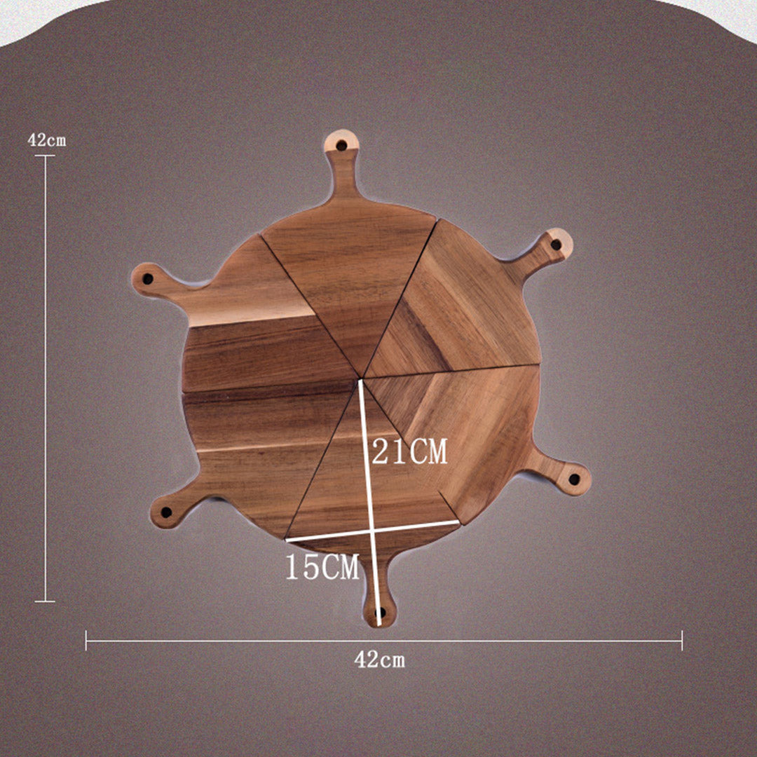 Divisible Wood Pizza Server