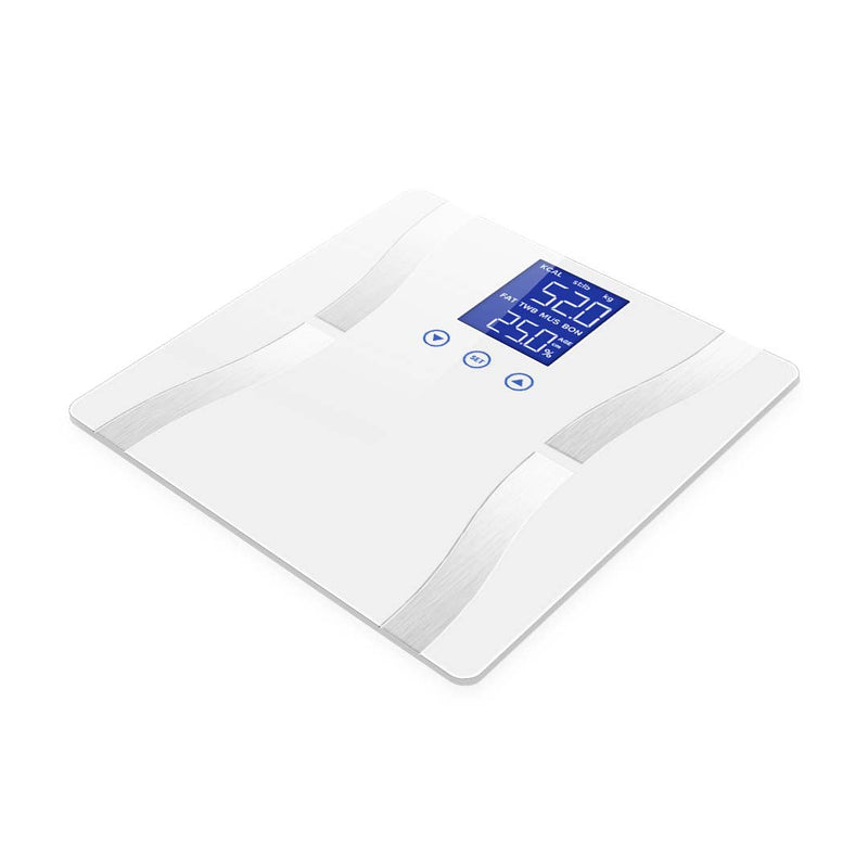 SOGA Digital Body Fat Scale Bathroom Scales Weight Gym Water Glass LCD