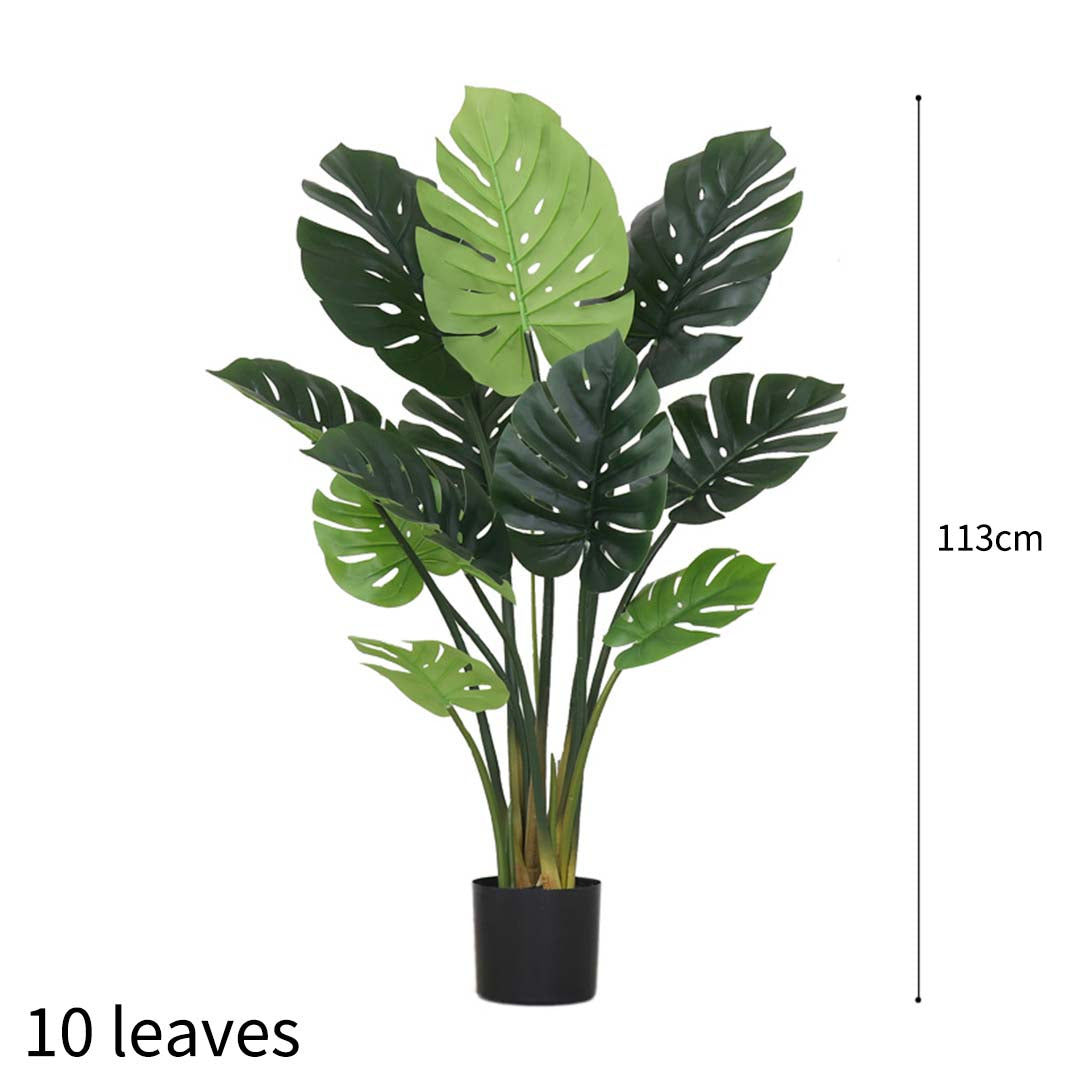 SOGA 113cm Artificial Indoor Potted Turtle Back Fake Decoration Tree Flower Pot Plant