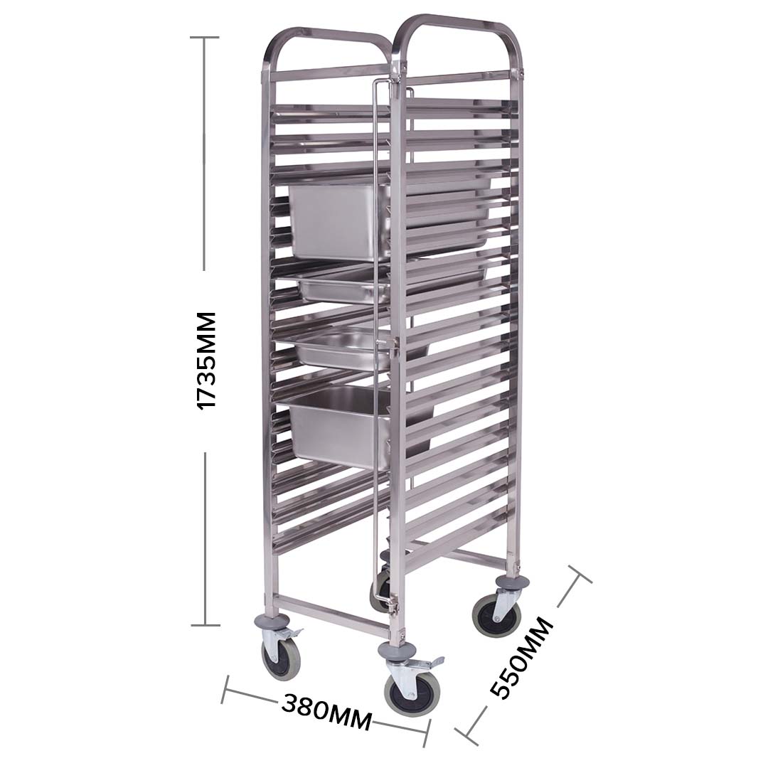 Gastronorm Racking Trolley