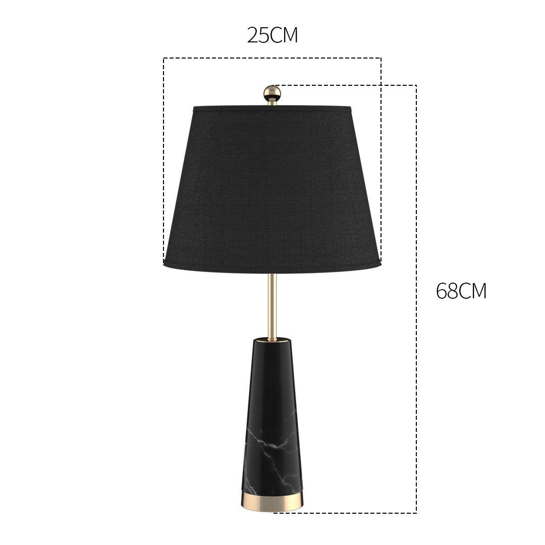 Black Marble Table Lamp