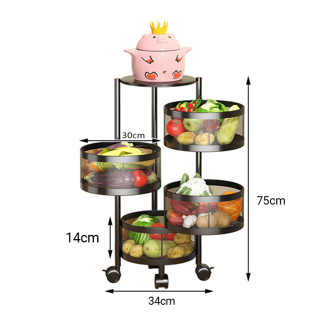 Kitchen Cart Organiser with Wheels