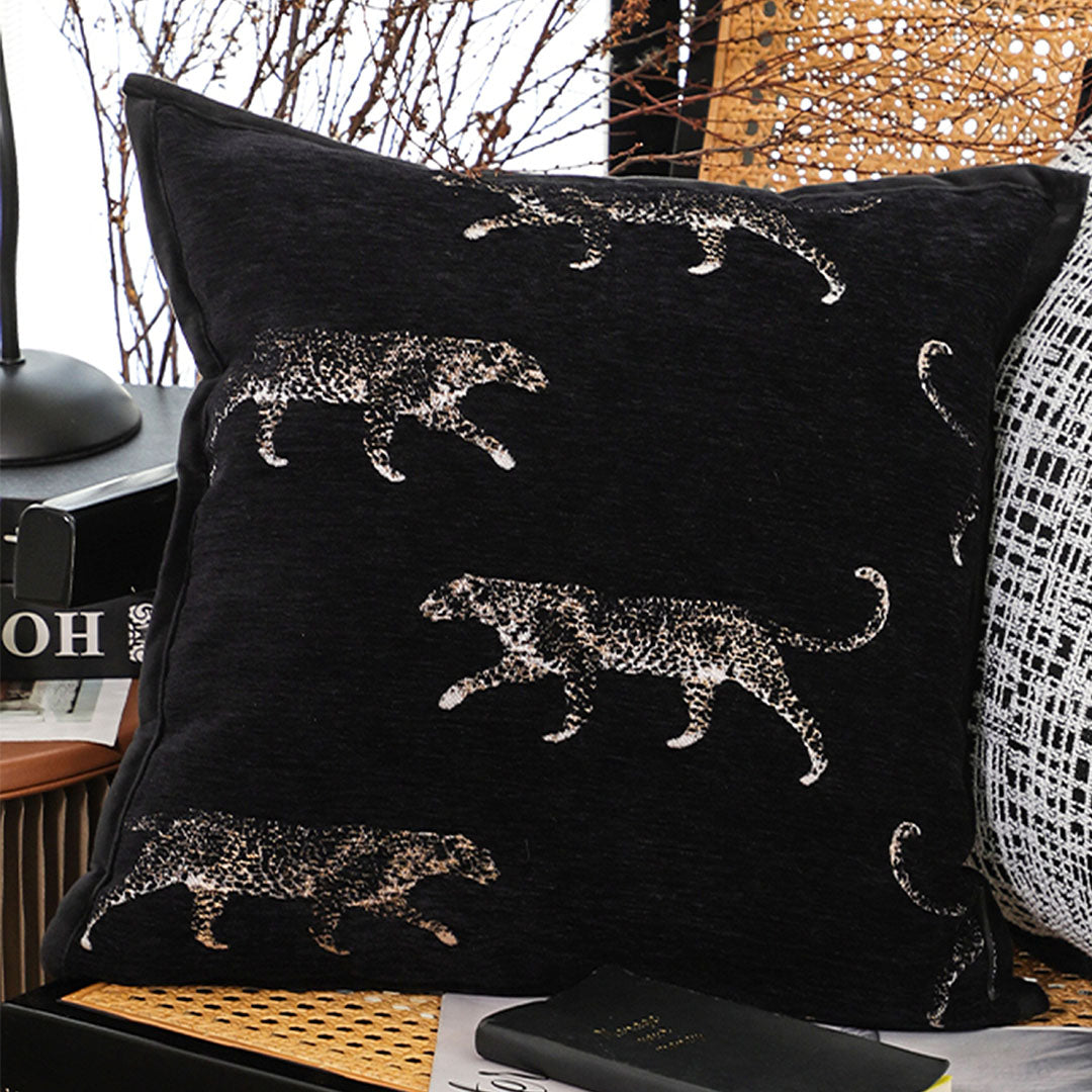 Leopard Print Throw Pillow