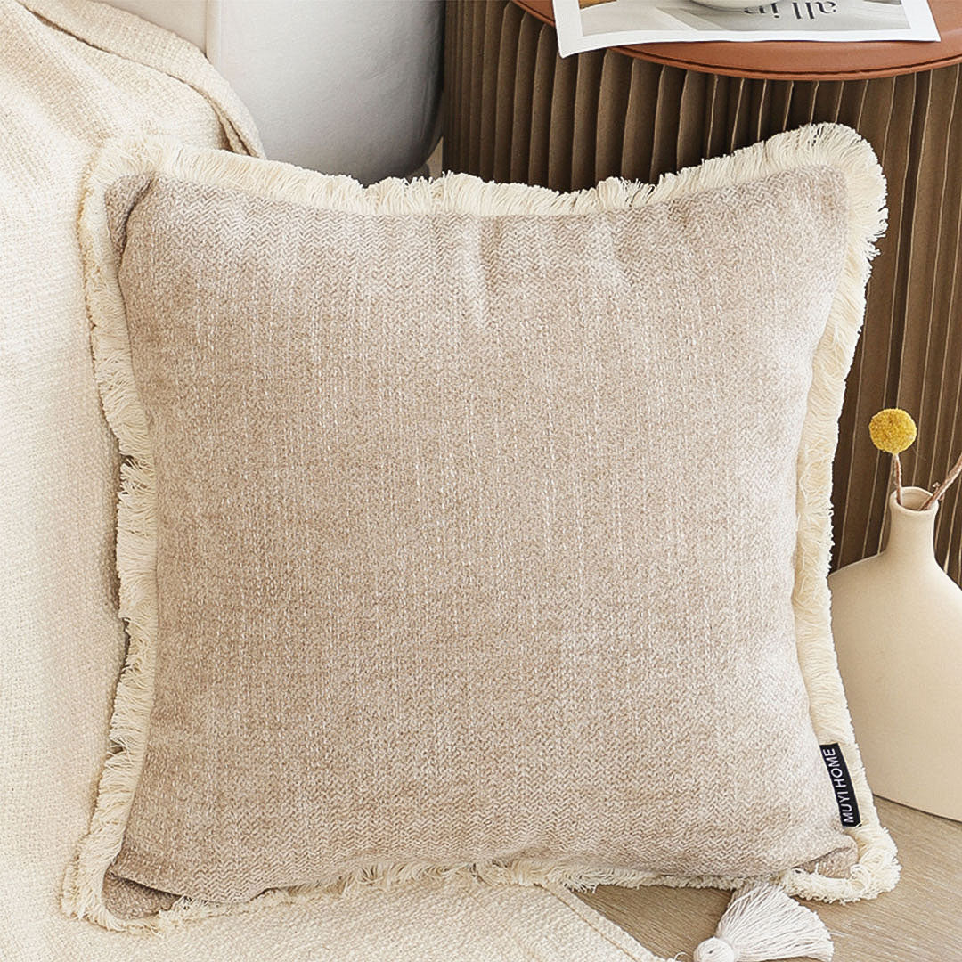 Chenille Texture Throw Pillow