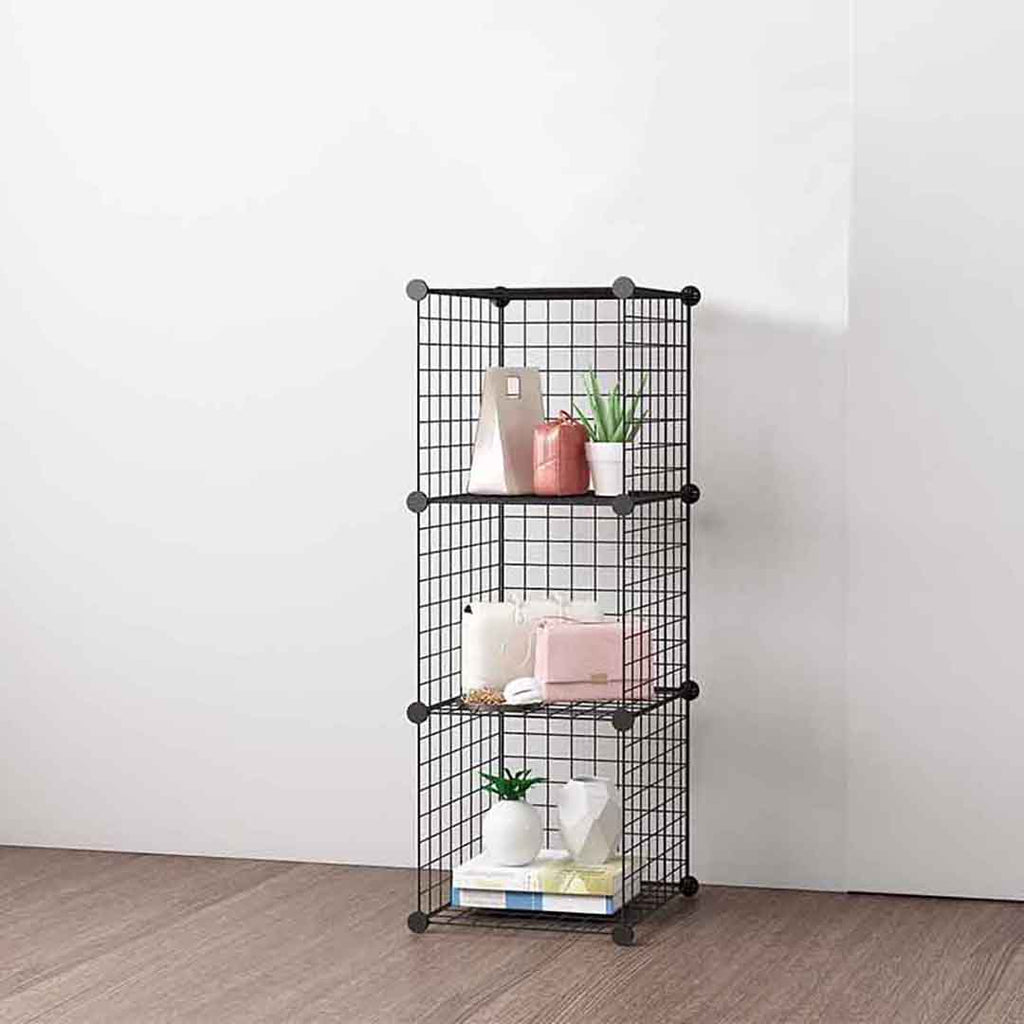 Black Portable Cube Storage Organiser