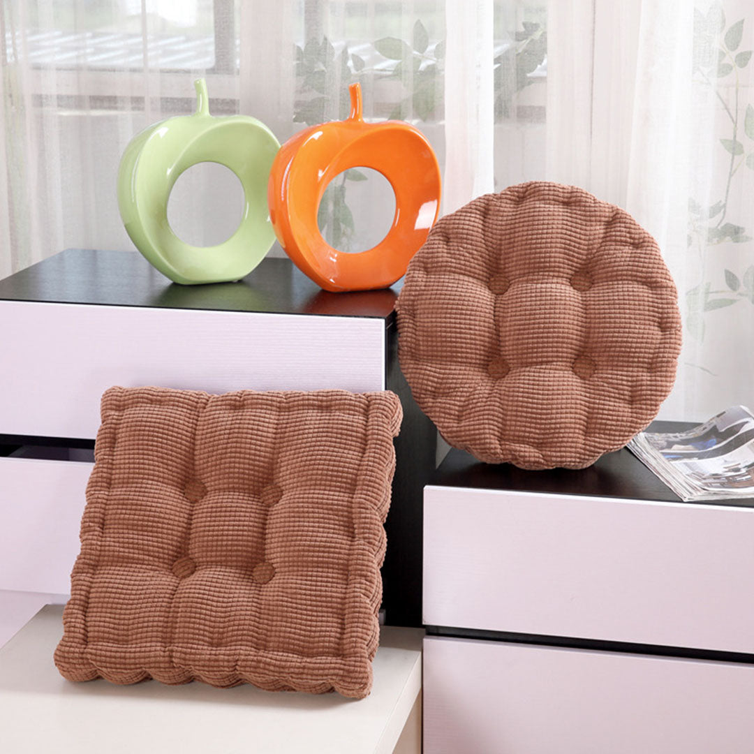 SOGA 4X Coffee Square Cushion Soft Leaning Plush Backrest Throw Seat Pillow Home Office Decor