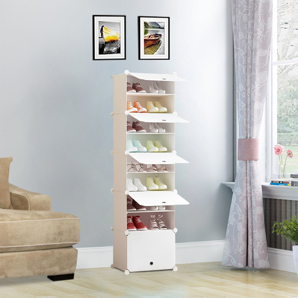 White Shoe Rack Organiser