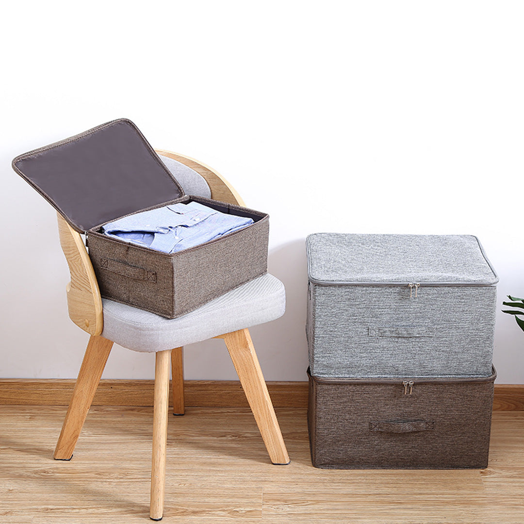 Zipper Box Portable Double Zipper Storage Box – Simple Mart Home Essentials