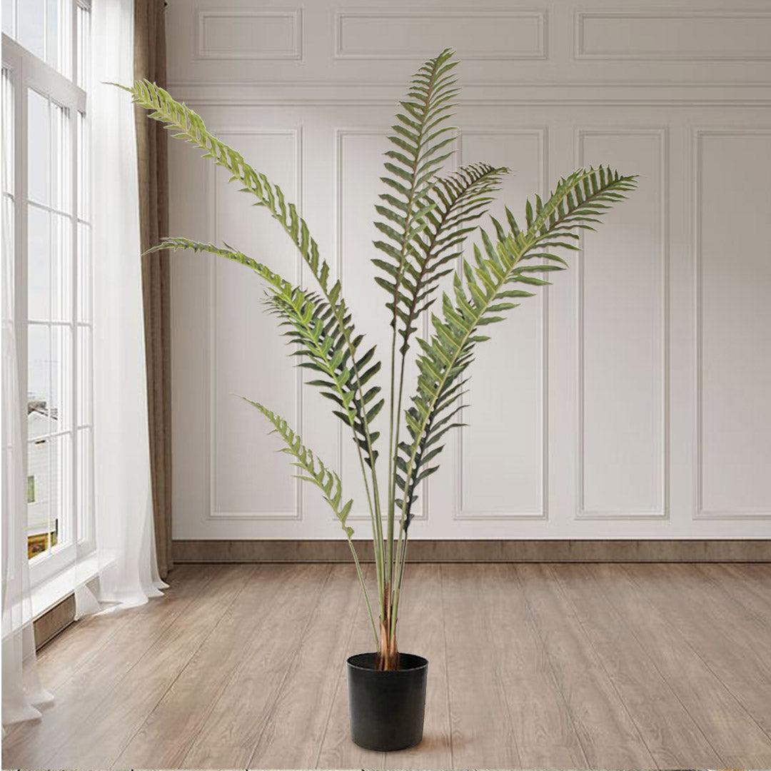 SOGA 4X 210cm Artificial Green Rogue Hares Foot Fern Tree Fake Tropical Indoor Plant Home Office Decor