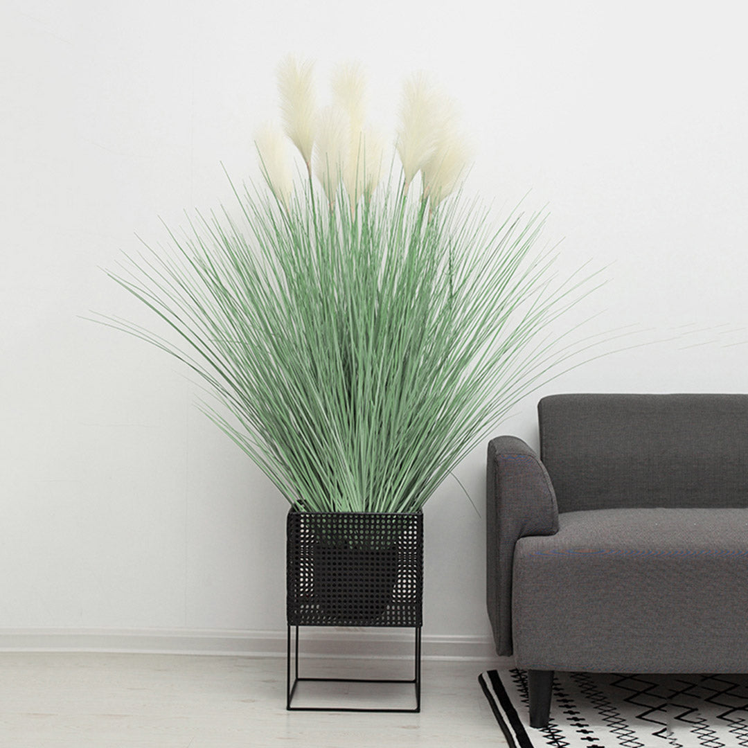 SOGA 110cm Artificial Indoor Potted Reed Bulrush Grass Tree Fake Plant Simulation Decorative