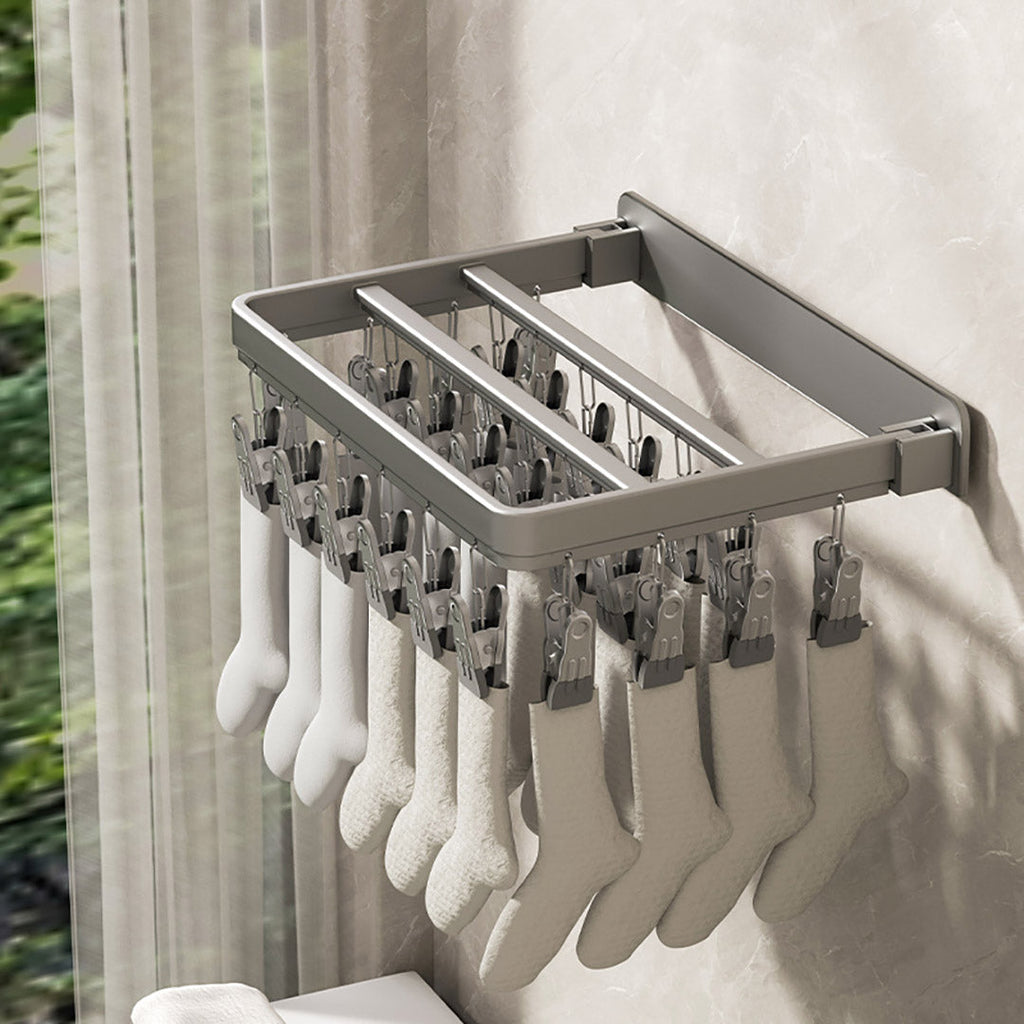 Multi-Clamp Drying Wall Rack