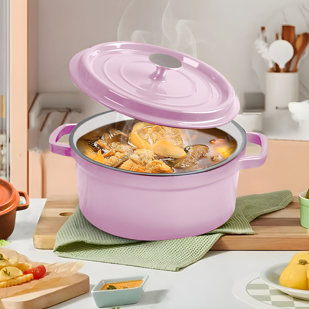 Pink Stew Cooking Pot