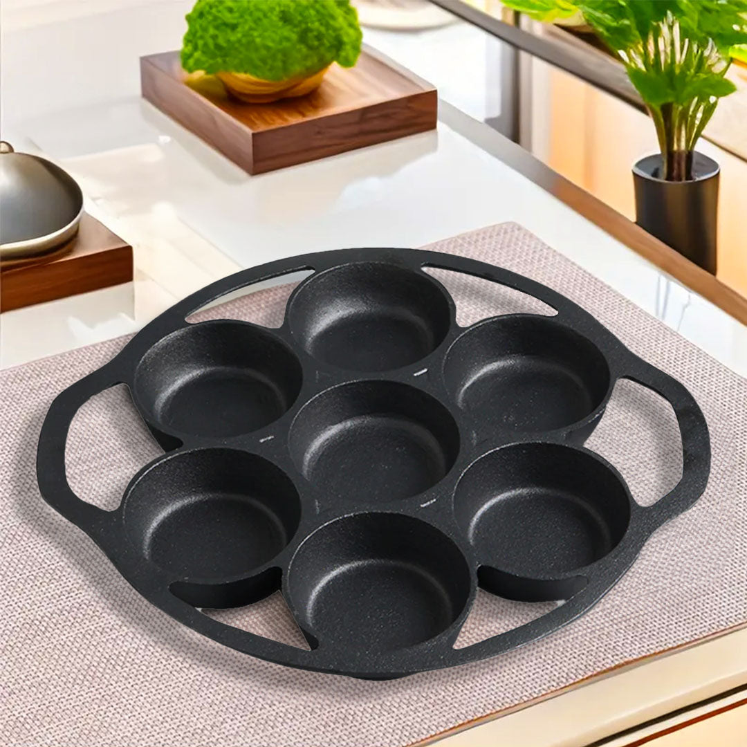 7 Holes Grill Mold FryPan