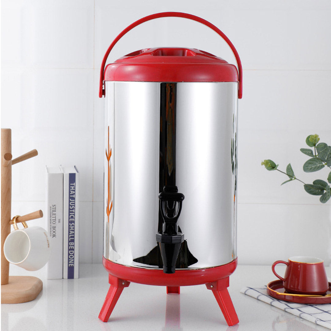 SOGA 12L Portable Insulated Cold/Heat Coffee Tea Beer Barrel Brew Pot With Dispenser