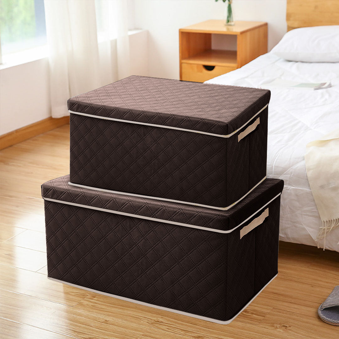 Diamond Grid Pattern Storage Box