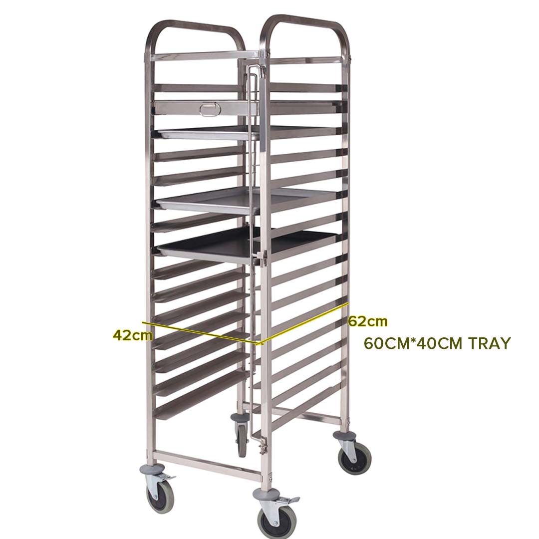 Gastronorm Racking Trolley (15 to 16 Tier)