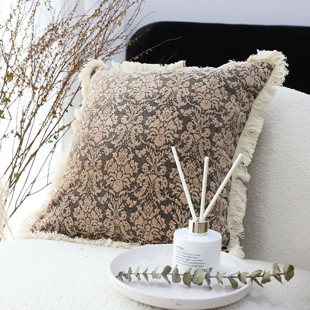 Vintage Tassel Square Throw Pillow