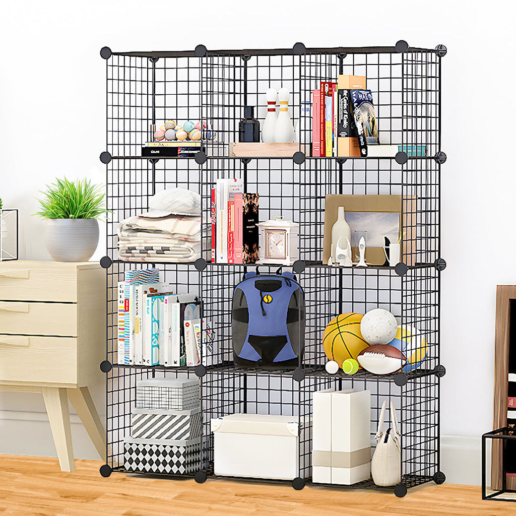 Black Portable Cube Storage Organiser
