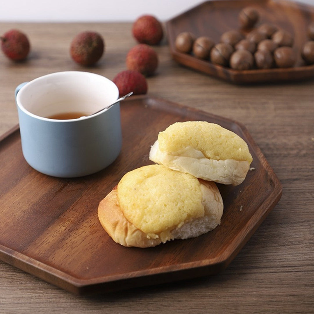 Octagon Wooden Serving Tray