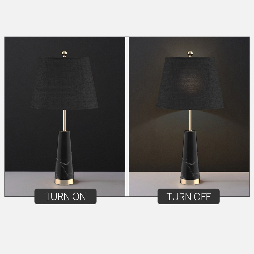 Black Marble Table Lamp