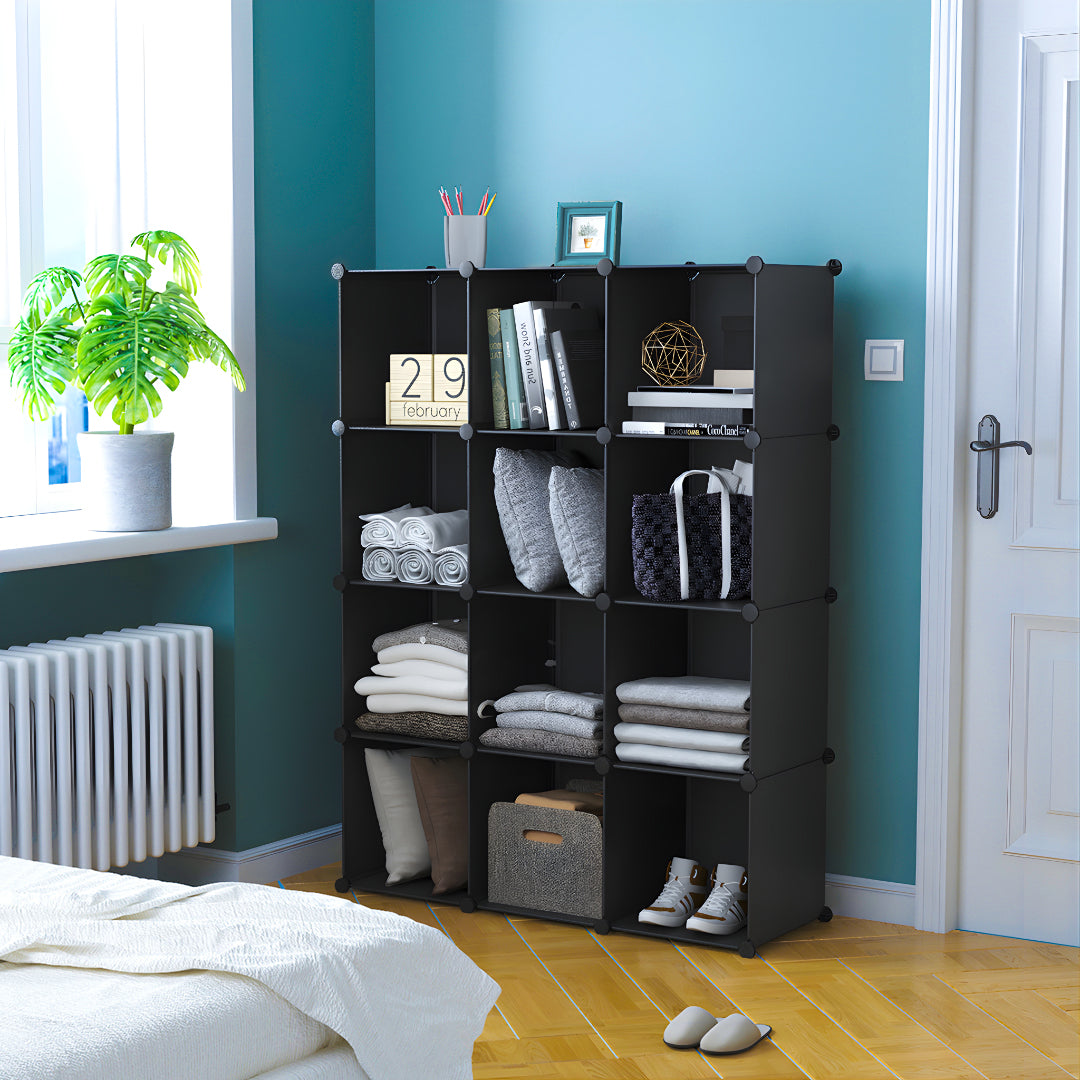 Black Portable Wardrobe Organiser