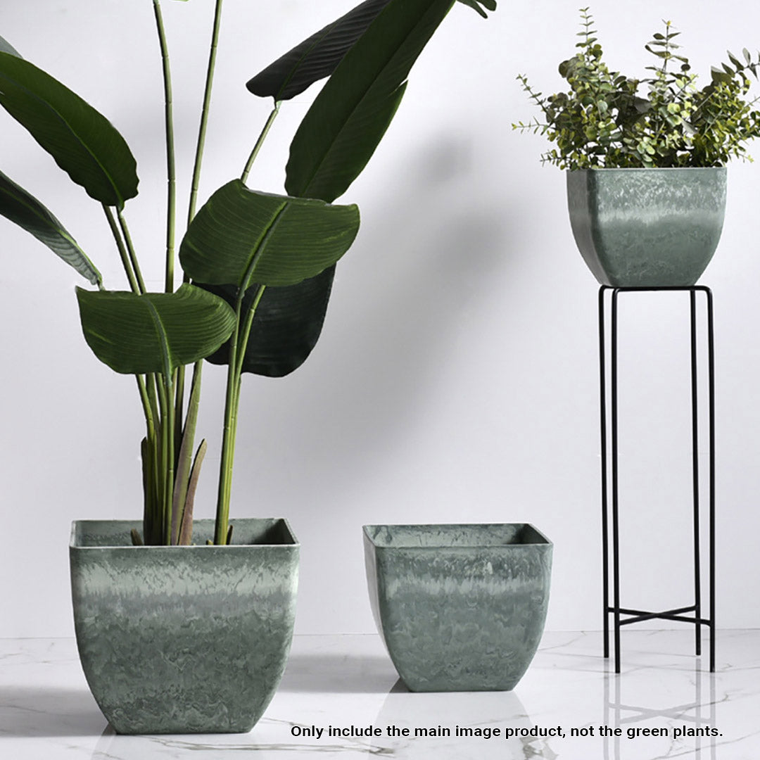 Square Cement Tapered Planter