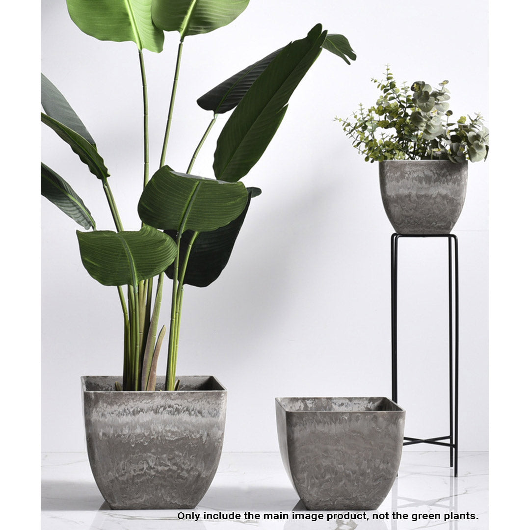 Square Cement Tapered Planter