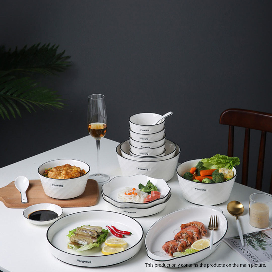 Ceramic Dinnerware Bowl Set