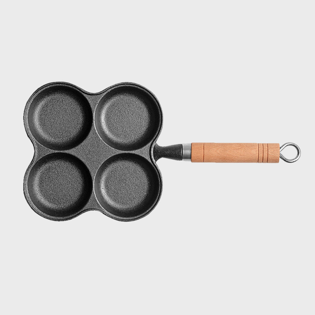 4 Mold Multi-Portion Frying Pan