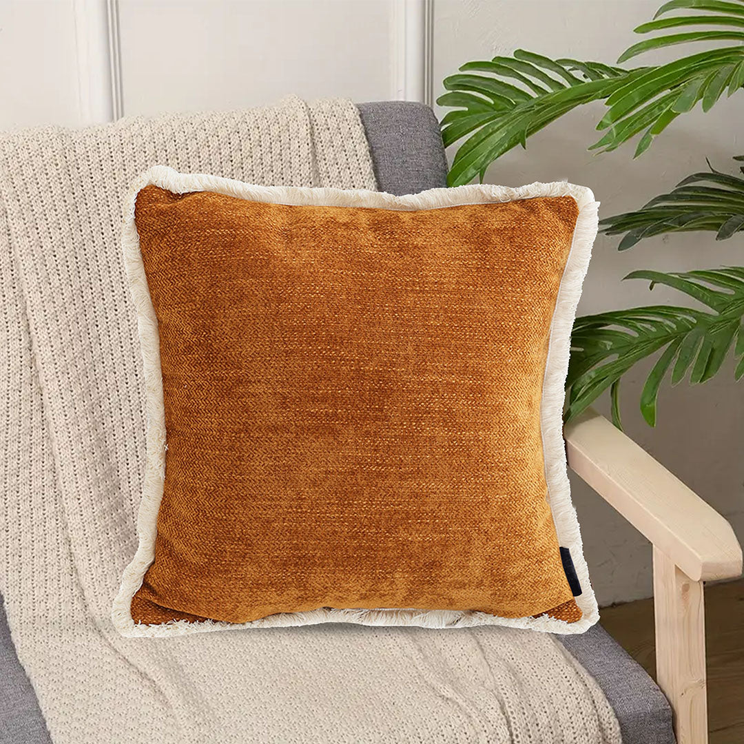 Sunset Orange Throw Pillow